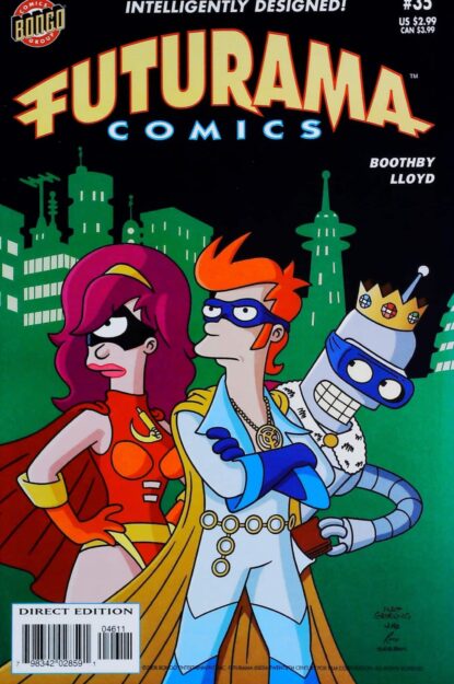 Couverture de FUTURAMA COMICS (2000) #35 - par Jason Ho - lecubeacomics.com