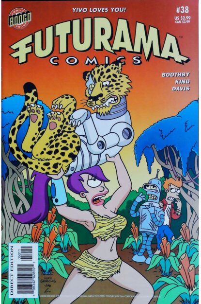 Couverture de FUTURAMA COMICS (2000) #38 - par Jason Ho - lecubeacomics.com