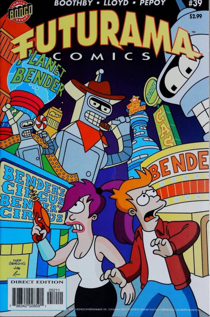 Futurama Comics #39, vue de l'exemplaire