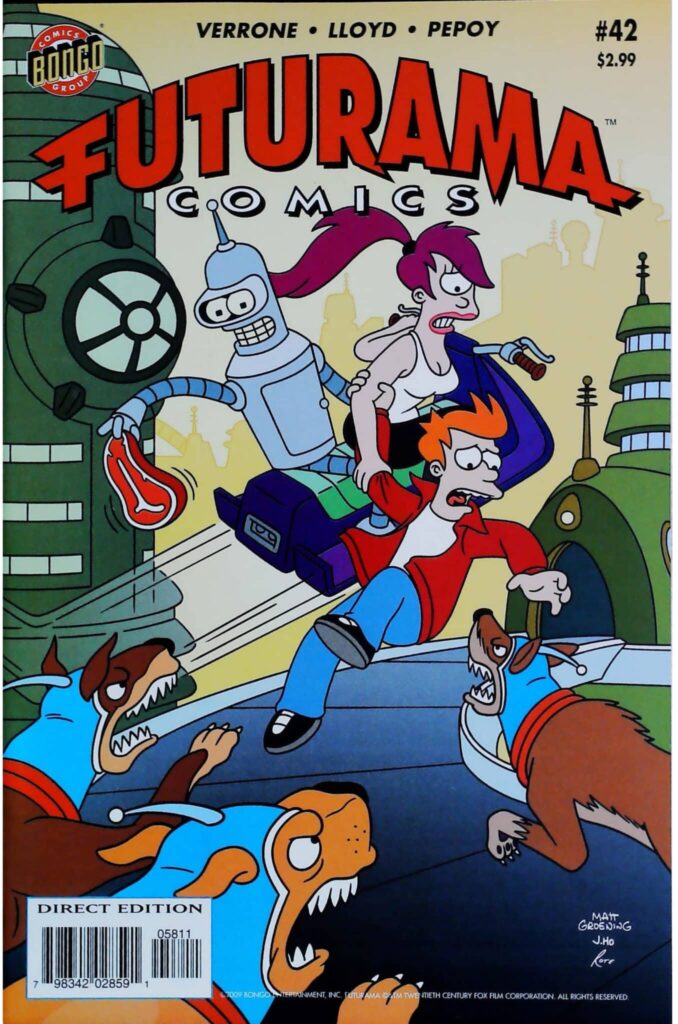 Futurama Comics #42, vue de l'exemplaire
