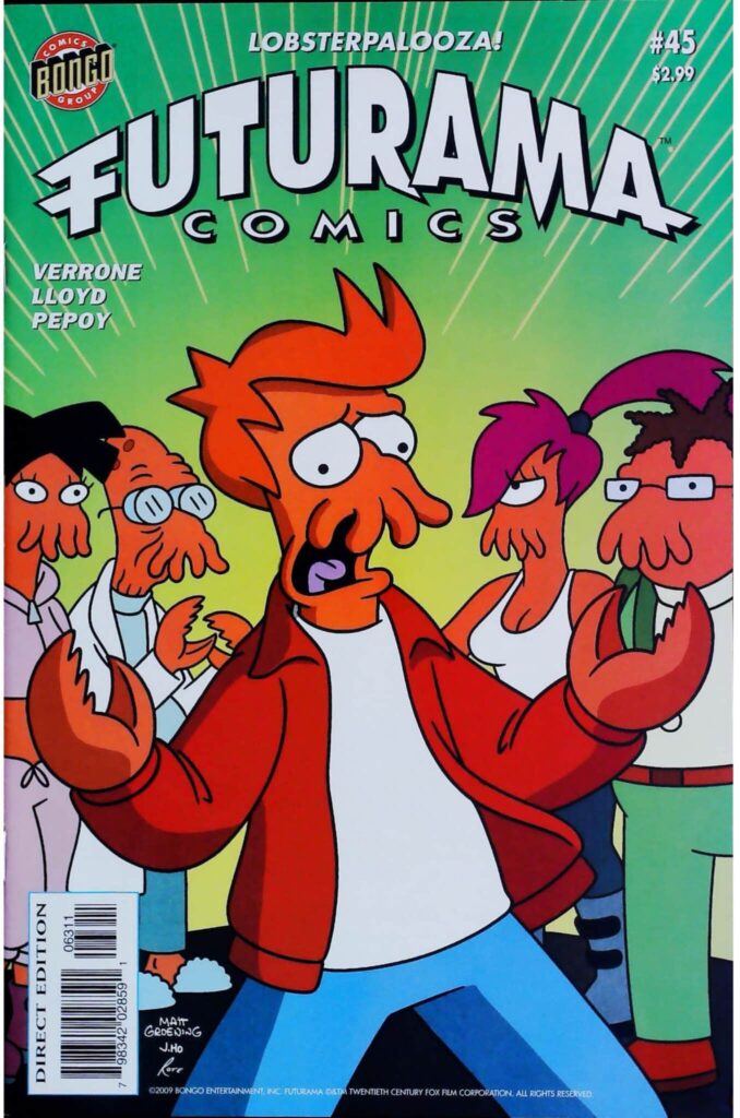 Futurama Comics #45, vue de l'exemplaire