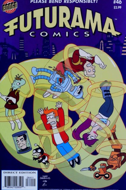 Couverture de FUTURAMA COMICS (2000) #46 - par Jason Ho - lecubeacomics.com