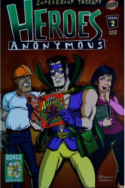 Couverture de HEROES ANONYMOUS (2003) #2 - par Bill Morrison - lecubeacomics.com