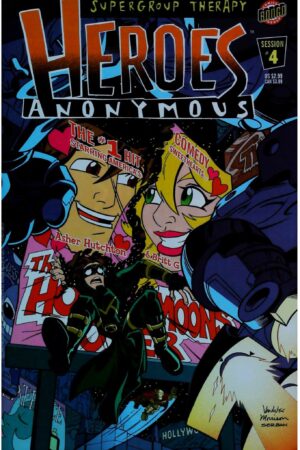 Couverture de HEROES ANONYMOUS (2003) #4 - par Adam Van Wyk - lecubeacomics.com