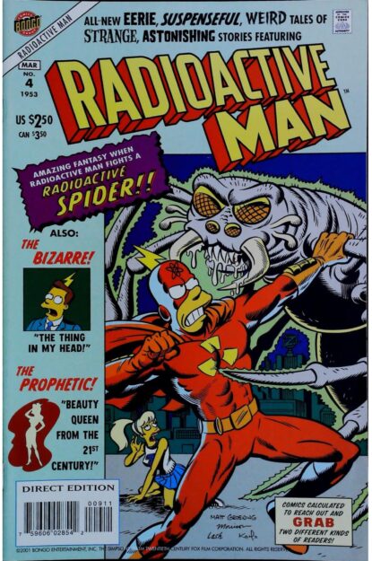 Couverture de RADIOACTIVE MAN (2000) #4 - par Bill Morrison - lecubeacomics.com