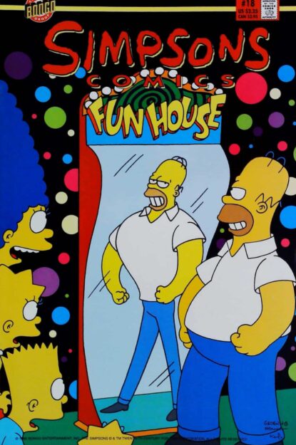 Couverture de SIMPSONS COMICS (1993) #18 - par Bill Morrison - lecubeacomics.com