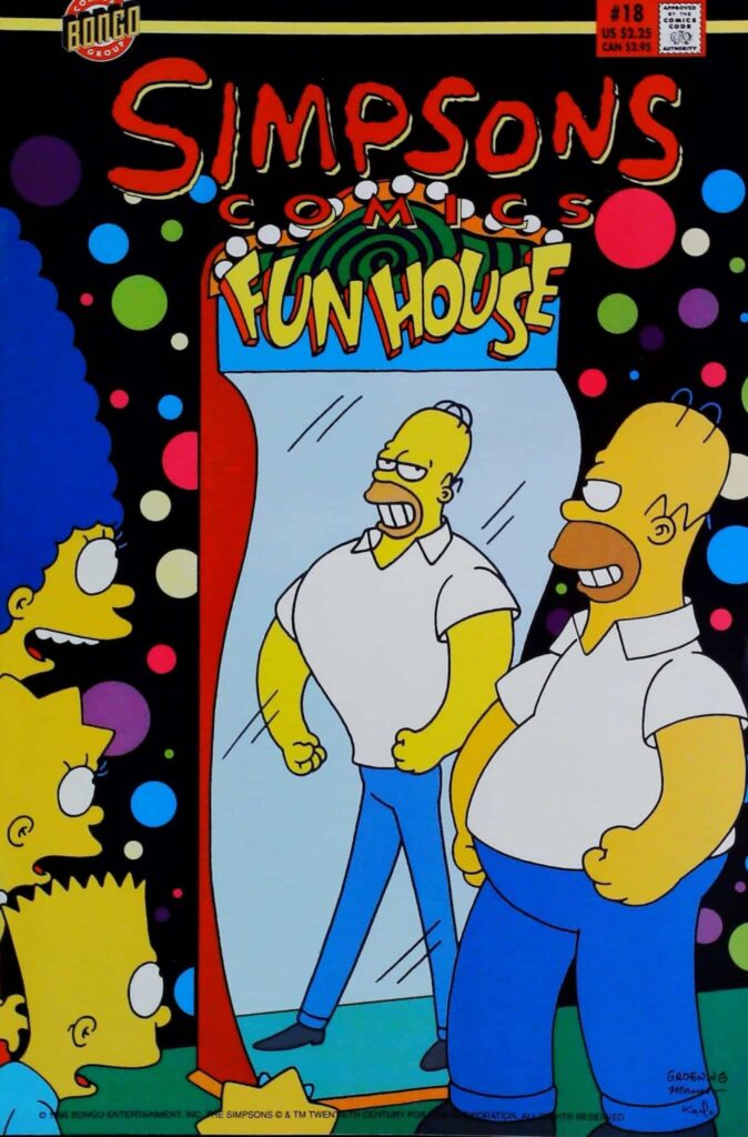 Simpsons Comics #18, vue de l'exemplaire