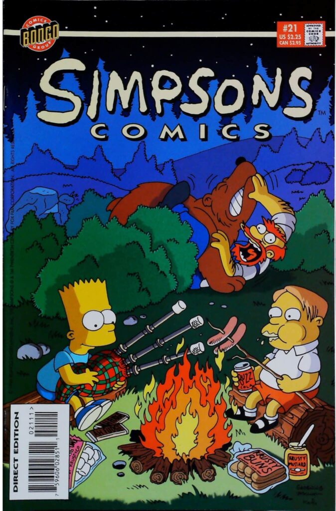 Simpsons Comics #21, vue de l'exemplaire