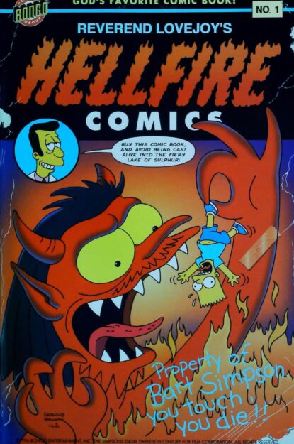SIMPSONS COMICS (1993) #23 - Bongo - lecubeacomics.com Couverture de SIMPSONS COMICS (1993) #23 - par Bill Morrison - lecubeacomics.com