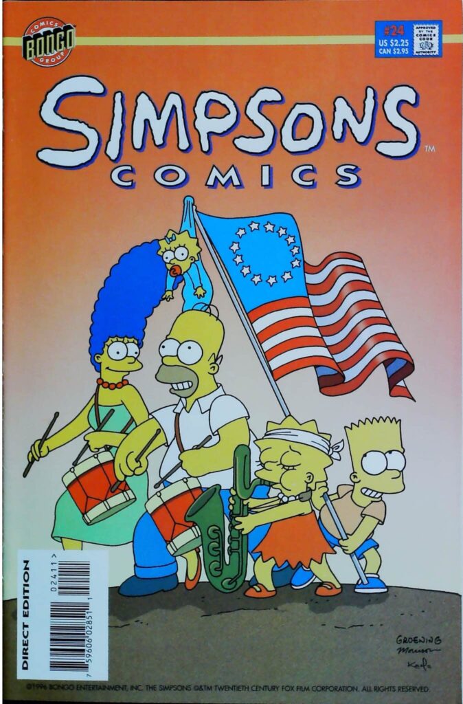 Simpsons Comics #24, vue de l'exemplaire