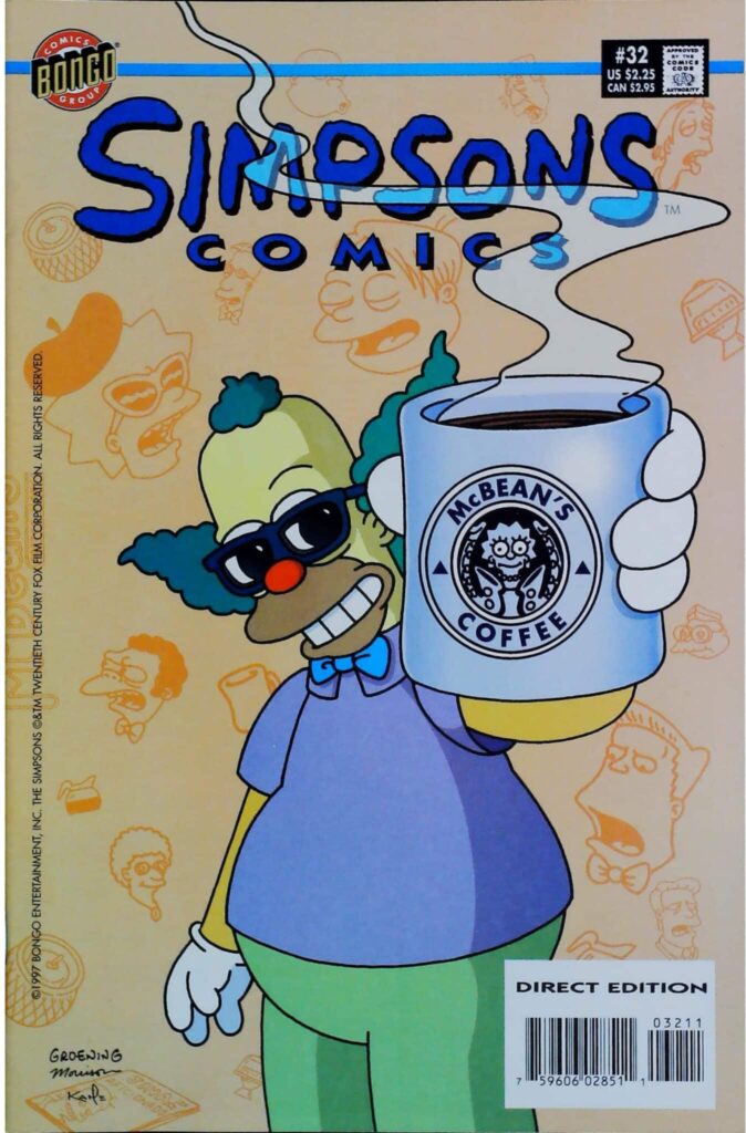 Simpsons Comics #32, vue de l'exemplaire