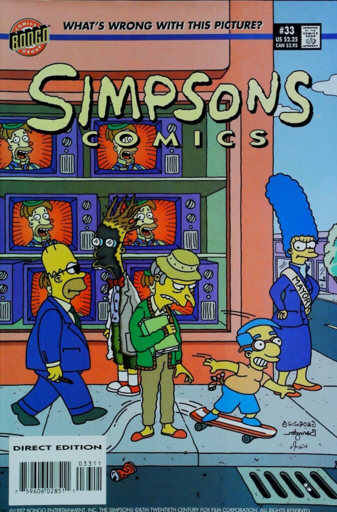 Simpsons Comics #33, vue de l'exemplaire