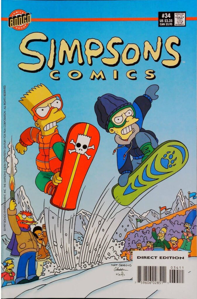 Simpsons Comics #34, vue de l'exemplaire