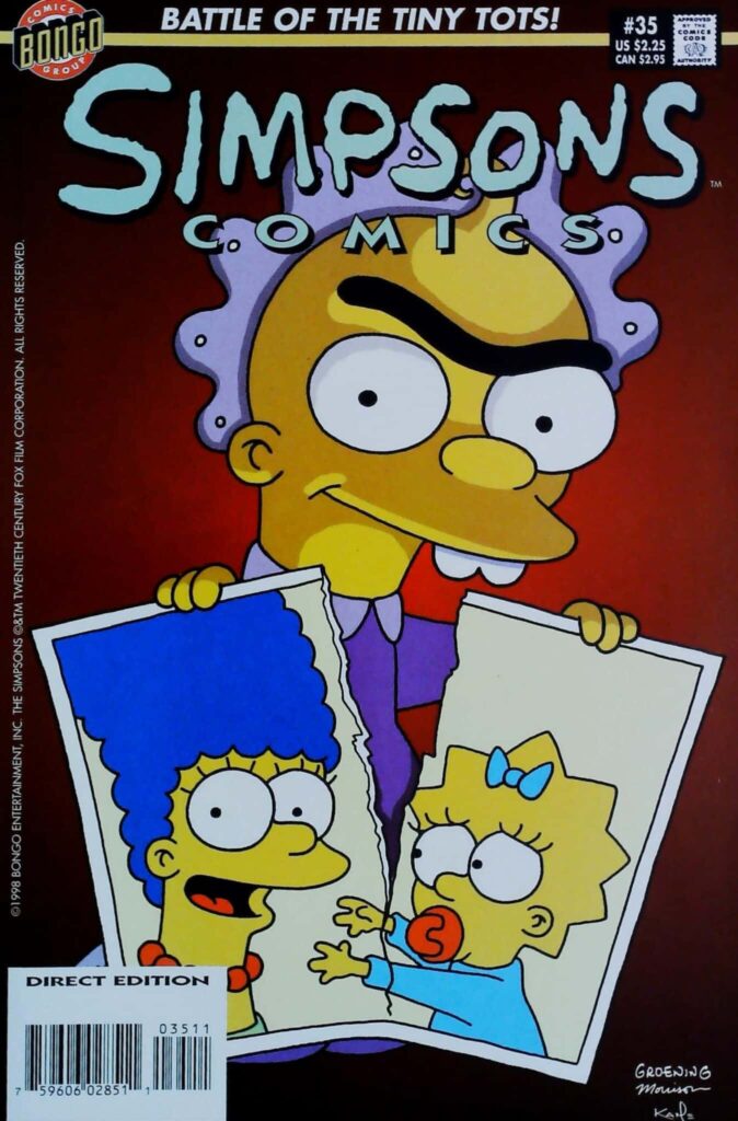 Simpsons Comics #35, vue de l'exemplaire