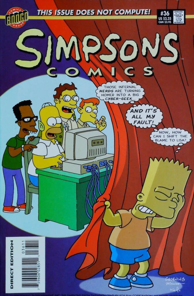 Simpsons Comics #36, vue de l'exemplaire