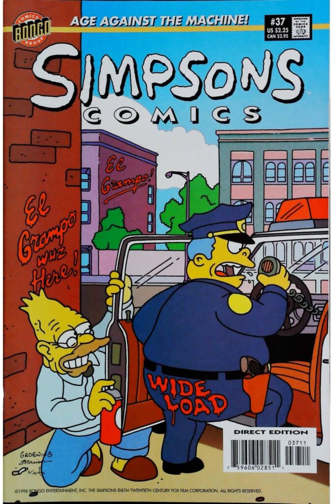 Simpsons Comics #37, vue de l'exemplaire