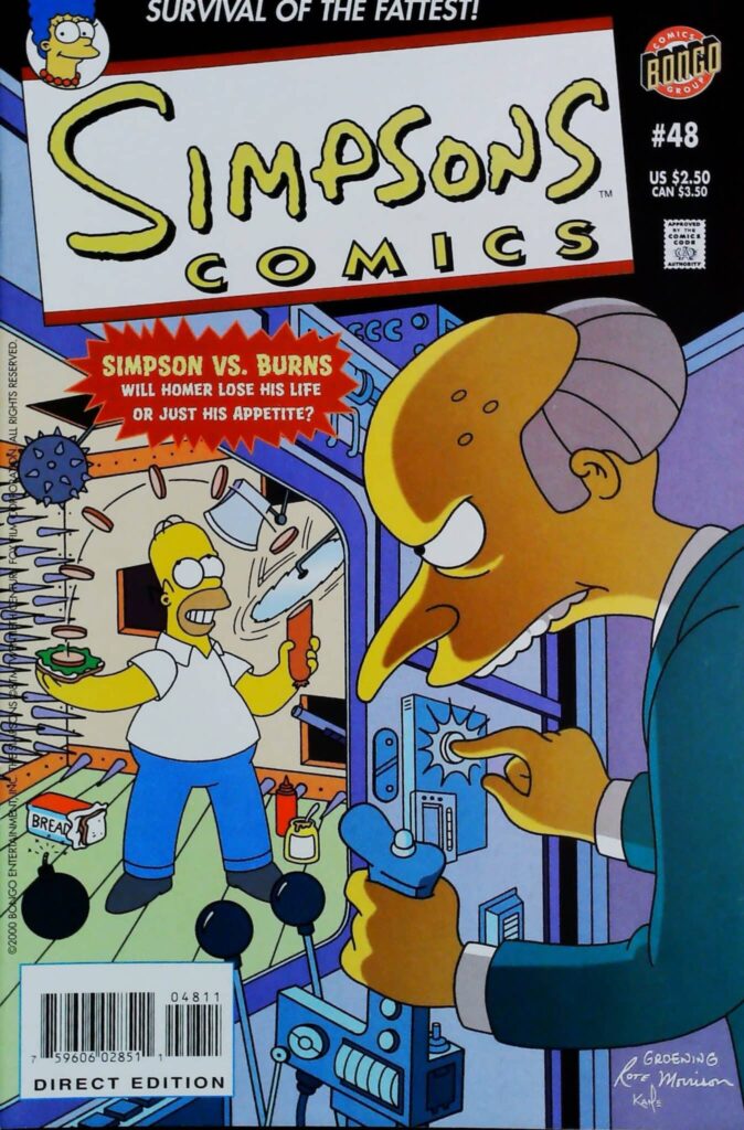 Simpsons Comics #48, vue de l'exemplaire