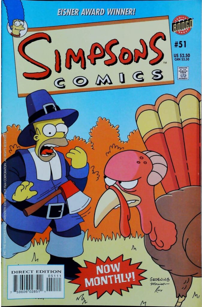 Simpsons Comics #51, vue de l'exemplaire
