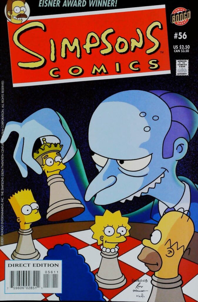 Simpsons Comics #56, vue de l'exemplaire