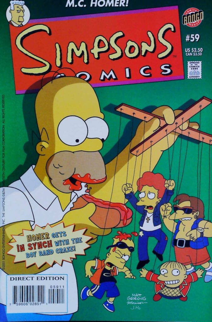 Simpsons Comics #59, vue de l'exemplaire