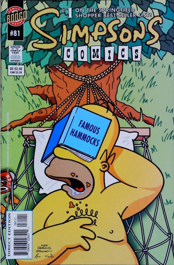 Simpsons Comics #81, vue de l'exemplaire