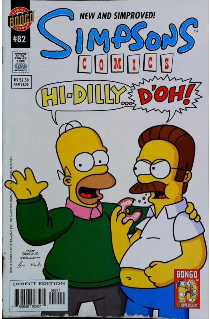Simpsons Comics #82, vue de l'exemplaire
