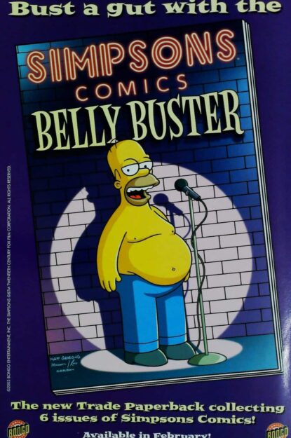 SIMPSONS COMICS (1993) #90 - Bongo - lecubeacomics.com Couverture de SIMPSONS COMICS (1993) #90 - par Bill Morrison - lecubeacomics.com