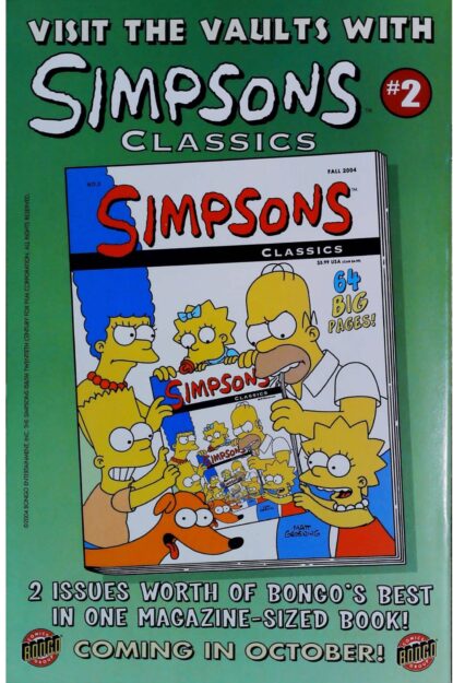 SIMPSONS COMICS (1993) #99 - Bongo - lecubeacomics.com Couverture de SIMPSONS COMICS (1993) #99 - par Bill Morrison - lecubeacomics.com