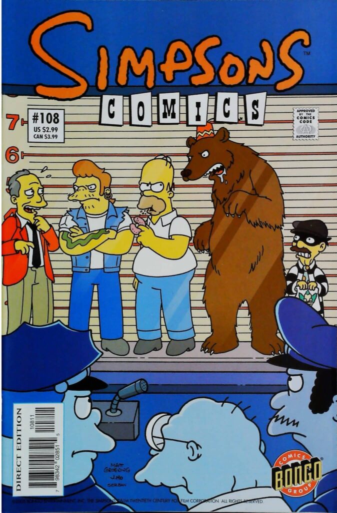 Simpsons Comics #108, vue de l'exemplaire