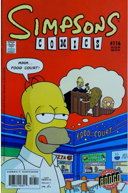 Couverture de SIMPSONS COMICS (1993) #116 - par Jason Ho - lecubeacomics.com