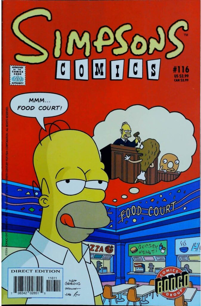 Simpsons Comics #116, vue de l'exemplaire