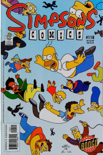 Couverture de SIMPSONS COMICS (1993) #118 - par Jason Ho - lecubeacomics.com