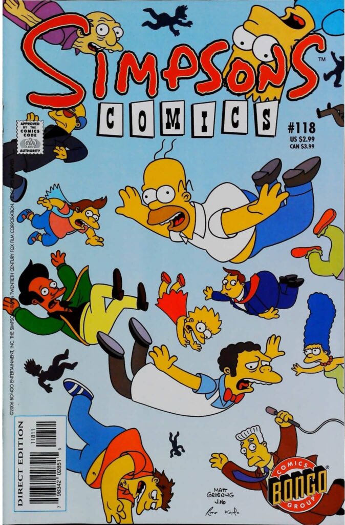 Simpsons Comics #118, vue de l'exemplaire