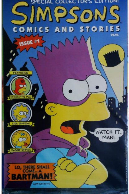 Couverture de SIMPSONS COMICS AND STORIES (1993) - par E. M. Gist - lecubeacomics.com