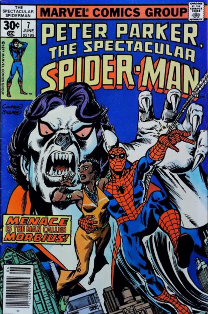 Couverture de SPECTACULAR SPIDER-MAN (1976) #7 - par Al Milgrom - lecubeacomics.com