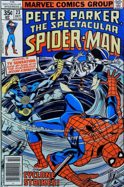 Couverture de SPECTACULAR SPIDER-MAN (1976) #23 - par Keith Pollard - lecubeacomics.com