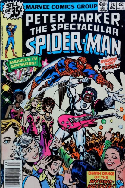 SPECTACULAR SPIDER-MAN (1976) #24 - Marvel - lecubeacomics.com Couverture de SPECTACULAR SPIDER-MAN (1976) #24 - par Frank Springer - lecubeacomics.com