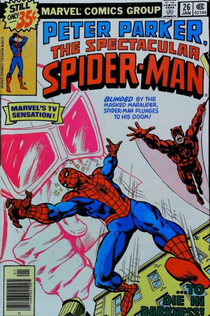 Couverture de SPECTACULAR SPIDER-MAN (1976) #26 - par Ed Hannigan - lecubeacomics.com