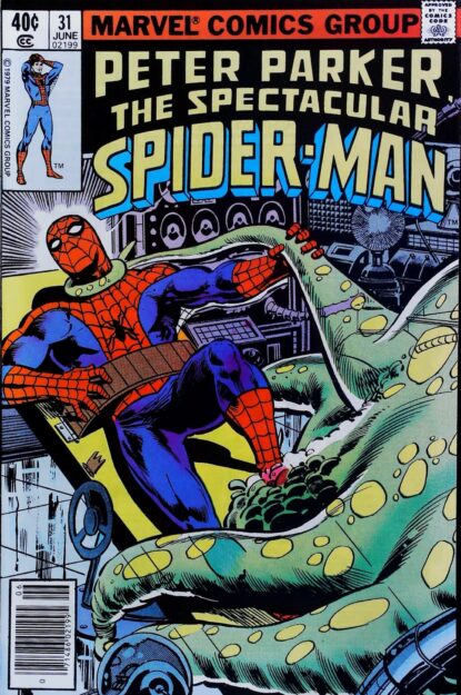 Couverture de SPECTACULAR SPIDER-MAN (1976) #31 - par Keith Pollard - lecubeacomics.com