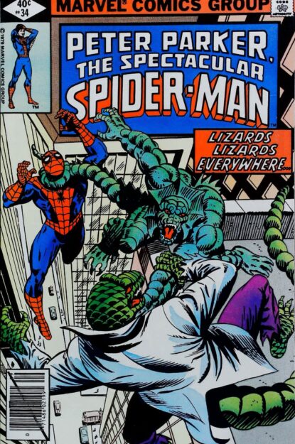 Couverture de SPECTACULAR SPIDER-MAN (1976) #34 - par Al Milgrom - lecubeacomics.com