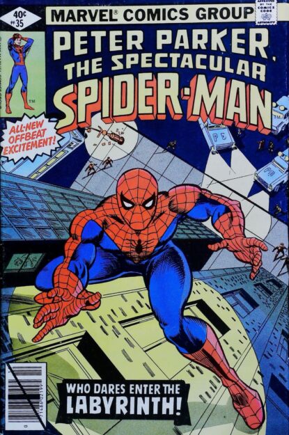 Couverture de SPECTACULAR SPIDER-MAN (1976) #35 - par Lee Elias - lecubeacomics.com