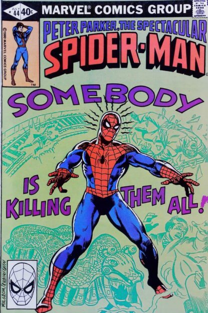 SPECTACULAR SPIDER-MAN (1976) #44 - Marvel - lecubeacomics.com Couverture de SPECTACULAR SPIDER-MAN (1976) #44 - par Al Milgrom - lecubeacomics.com