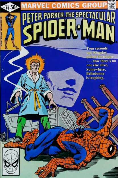 SPECTACULAR SPIDER-MAN (1976) #48 - Marvel - lecubeacomics.com Couverture de SPECTACULAR SPIDER-MAN (1976) #48 - par Frank Miller - lecubeacomics.com