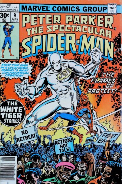 SPECTACULAR SPIDER-MAN (1976) #9 - Marvel - lecubeacomics.com Couverture de SPECTACULAR SPIDER-MAN (1976) #9 - par Frank Giacoia - lecubeacomics.com