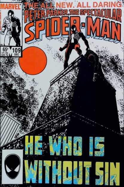 Couverture de SPECTACULAR SPIDER-MAN (1976) #109 - par Rich Buckler - lecubeacomics.com