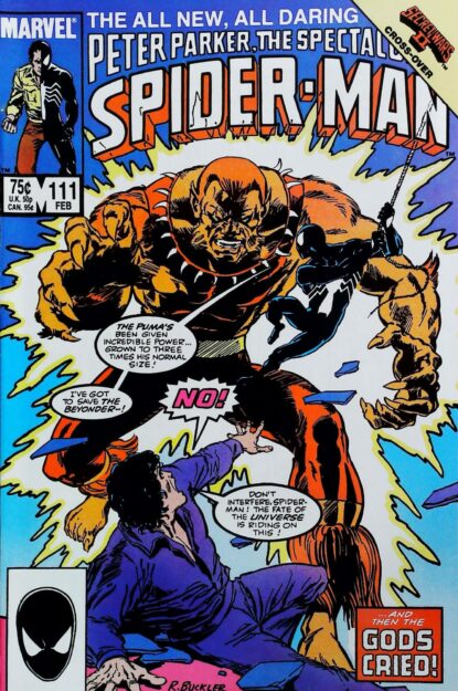 Couverture de SPECTACULAR SPIDER-MAN (1976) #111 - par Rich Buckler - lecubeacomics.com