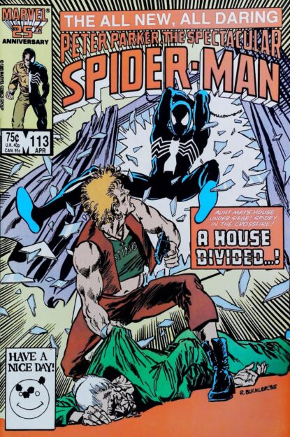 Couverture de SPECTACULAR SPIDER-MAN (1976) #113 - par Rich Buckler - lecubeacomics.com