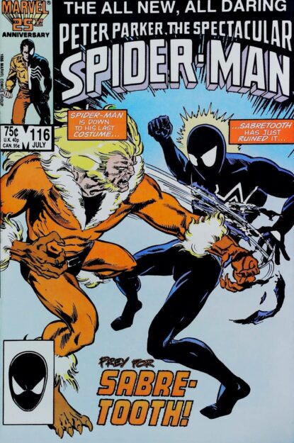 Couverture de SPECTACULAR SPIDER-MAN (1976) #116 - par Rich Buckler - lecubeacomics.com