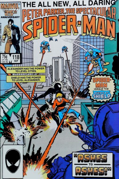 Couverture de SPECTACULAR SPIDER-MAN (1976) #118 - par Rich Buckler - lecubeacomics.com