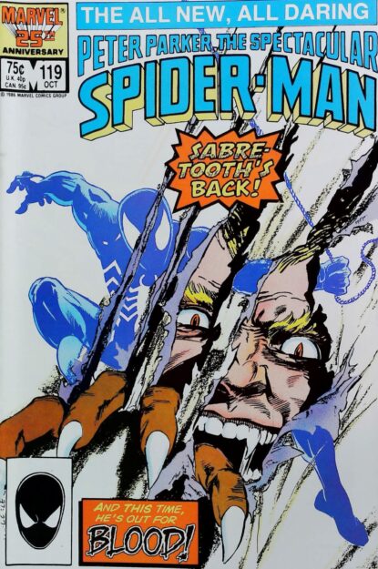 Couverture de SPECTACULAR SPIDER-MAN (1976) #119 - par Rich Buckler - lecubeacomics.com